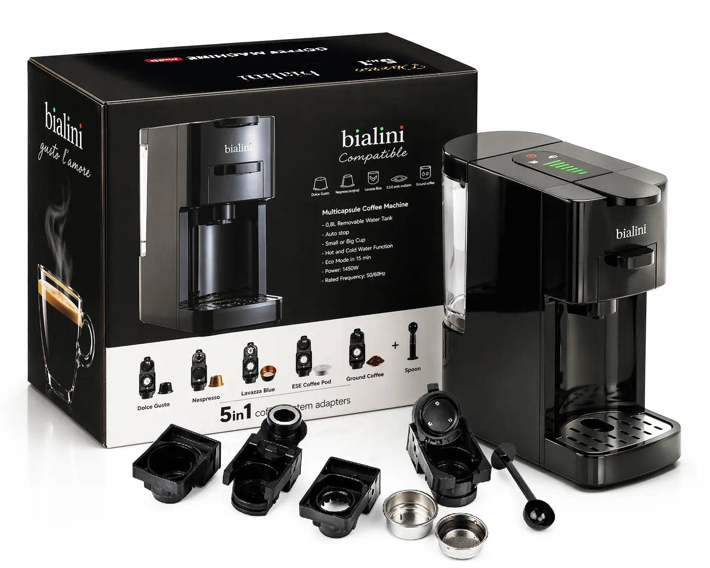 Bialini Diverso 5-in-1 Coffee Machine